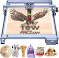 Creality Falcon 10W Laser Engraver Machine, 0.06mm High Precision Laser Engraving Machine 72W Laser Cutter and Engraver Machine for Wood Metal Acrylic Leather, 15.7"×16.3" Workspace