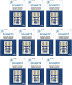 SCHMETZ Universal Sewing Machine Needles - Size 110/18, 5-Needle Cards, Pack of 10