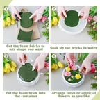 36 Packs Floral Foam Blocks Wet & Dry Floral Foam Bricks 5.5x3.1x1.8 Inch Flower Arranging Kit for Fresh and Artificial Flowers Florist Foam Blocks for Wedding Home Decor
