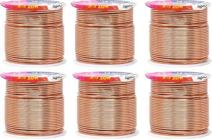 Mandala Crafts 16 Gauge Anodized Aluminum Craft Wire for Jewelry Making – 390 FT Colored Flexible Rose Gold Combo Wire - Bendable for Bonsai Armature Crafting Sculpting
