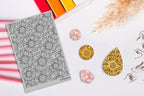 Arbuya Polymer Clay Sunflower Texture Sheets for Earring Jewelry Making, Clay Floral Texture Mat for Polymer Clay Projects Polymer Clay Stamps Earrings Tools