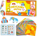 Craft Origami Paper for Kids,204 Sheets Colorful Folding Paper with 72 Patterns and Guiding Book Art Projects Kit for 5-12 Years Old Girl Boy Teen Birthday Christmas Present Preschool Educationa