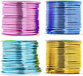 Mandala Crafts 2mm 12 Gauge Pastel Color Anodized Aluminum Wire for Sculpting, Armature, Jewelry Making, Gem Metal Wrap, Garden, Colored and Soft, 4 Rolls