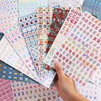 2000+ Pcs Alphabet Sticker for Journaling,Fun & Colorful Craft Letter Stickers for Junk Journal, Scrapbooking Supplies, Ideal DIY Decorative Gift for Women Teen Girls