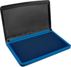 MaxMark Large Premium Blue Ink Stamp Pad - 3.5" x 6.25" - Quality Felt Pad