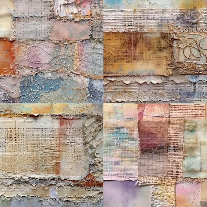 6x6 Single-Sided Scrapbook Paper Pad-Vintage Mixed Media Collection-Decorative Crafting Paper for Scrapbooking, Card Making Art - 24 Sheets