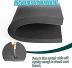 2 PCS Black Foam Padding- 16x12x1 Inch Polyurethane High Density Foam Cuttable Black Sheet Pad Cushioning Inserts for Packing Cases and Crafts