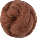3.53oz Wool Roving Yarn, Wool Felting Supplies, Pure Wools, Chunky Yarn, Spinning Wool Roving for Needle Felting Wet Felting DIY Hand Spinning (Dark Coffee)
