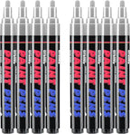 Silver Paint Pens Paint Markers - 8 Pack Permanent Quick Dry Waterproof Marker Pens for Rocks Wood Fabric Plastic Canvas Glass Mugs Metal Tire Stone