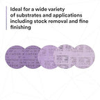 3M Xtract Cubitron II Hookit Clean Sanding Film Disc 775L, 320+, 5 in, Pack of 50 Hook and Loop Sanding Discs for Paint Preparation and Removal, General Sanding, Refining, Blending, and Featheredge