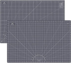 Headley Tools Thickened 24 x 36 Inch Self Healing Cutting Mat, Durable A1 Double Sided 5-Layer Craft Cutting Board for Fabric, Quilting, Sewing, Hobby, Scrapbooking, Arts and Crafts Project, Dark Gray