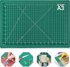 anezus Self Healing Sewing Mat, 12inch x 18inch Rotary Cutting Mat Double Sided 5-Ply Craft Cutting Board for Sewing Crafts Hobby Fabric Precision Scrapbooking Project
