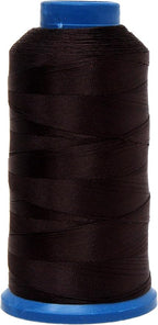 Mandala Crafts Bonded Nylon Thread Dark Brown Heavy Duty Sewing Threads - 1500 YDs Size 69 210D T70 Tex 70 Thread for Leather Jeans Weaving Outdoor Marine Upholstery Threads