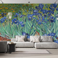 wall26 Irises by Vincent Van Gogh Dutch Impressionism 20th Century Artist Peel and Stick Large Wall Mural, Removable Wallpaper, Home Decor - 132x192 inches