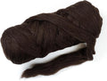 Natural Wool Bulk roving Yarn, 2 lb. Best Wool Spinning,Giant arm Knitting, Felting, Chunky Blankets Tapestry thow XXL Plaid un-Dyed. (Dark Brown Chocolate, 2 lb)
