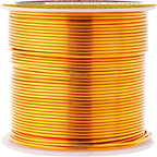 Mandala Crafts 18 Gauge Anodized Aluminum Craft Wire for Jewelry Making - 100 FT Colored Flexible Gold Tone Wire - Bendable for Bonsai Armature Crafting Sculpting