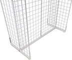 Gridwall Joining Clip Connectors for Grid Panels, Powder-Coated or Chrome Plated Steel (Quantity 10) (10, Black)