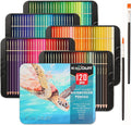 KALOUR Watercolor Pencils, 120 Colors, Blendable Wet or Dry, Water-Soluble Colored Pencils for Artists and Beginners
