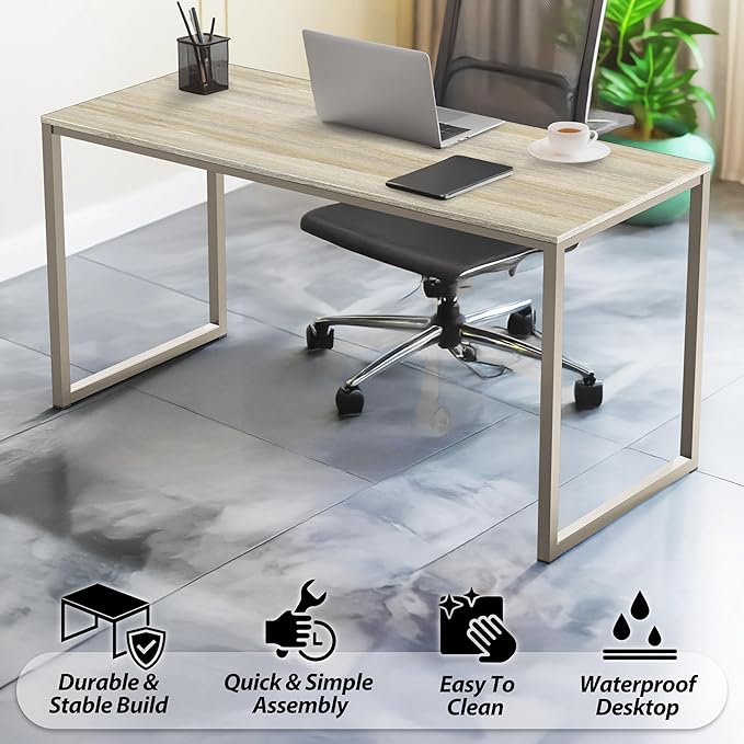 SHW Mission 40-Inch Home Office Computer Desk, Maple