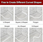 uxcell 197 Inch Flexible Quarter Round Molding Silicone Peel and Stick Trim Self Adhesive Shower Water Barrier for Corner Decor Bathroom Kitchen, White