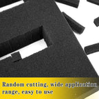 DECOHS 4 PCS Pick Apart Foam Insert- 2 Size Pick and Pluck Foam- Pluck Pre Cube Sheet Foam with Bottom Use for Board Game Box Cases Storage Drawer (Length 16 Inch)