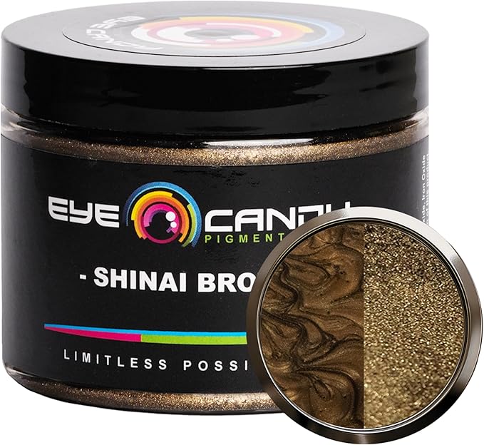 Eye Candy Premium Mica Powder Pigment “Shinai Brown” (50g) Multipurpose DIY Arts and Crafts Additive | Woodworking, Epoxy, Resin, Bath Bombs, Soap, Nail Polish, Lip Balm (Shinai Brown, 50G)
