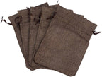 Palmhomee Pack of 25 Burlap Gift Bags with Drawstring Linen Jewelry Pouches Wedding Hessian Jute Bags for Birthday and Treat Pouches Party Wedding Favors Gift (5x7 Inch, Coffee)