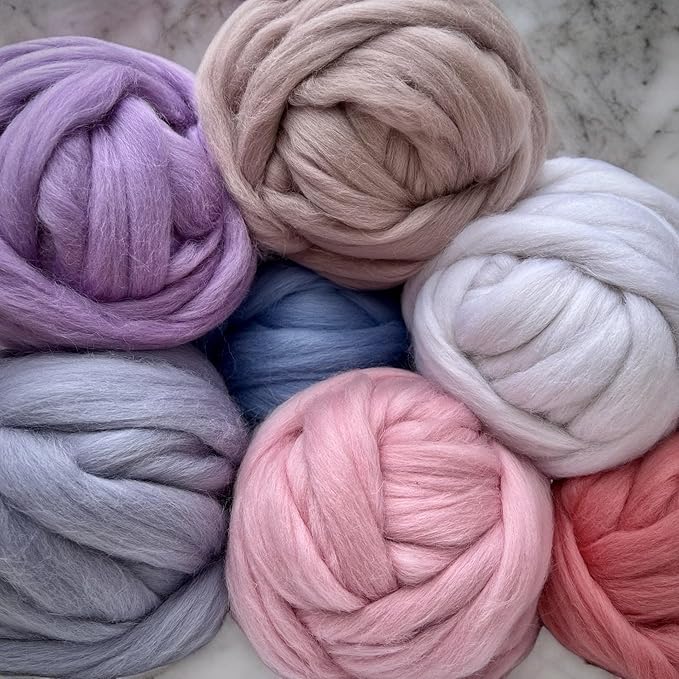 Revolution Fibers Dyed Corriedale Wool | 8 Ounces of Premium Combed Wool Top | 26 Micron, 100% Pure Corriedale Wool Roving, Ethically Sourced (Peppermint Green)