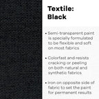 Jacquard Textile Paint 8 Oz Black