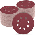 100 PCS 5 Inch Sanding Discs 240 Grit, Round Hook and Loop Sandpaper for Random Orbital Sander