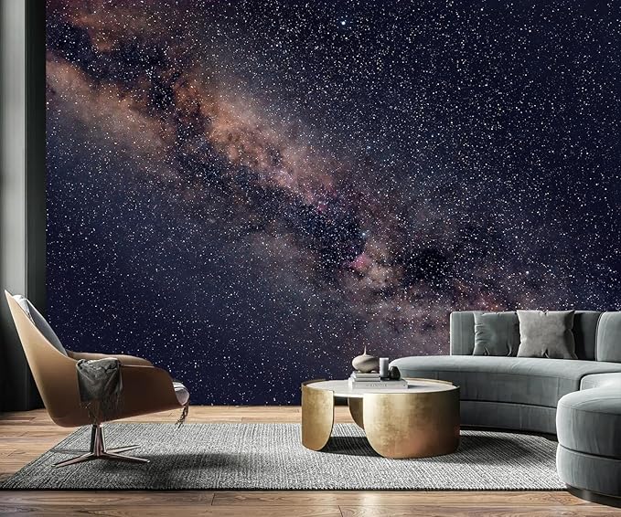 AFZEVEB-Galaxy Stars Wallpaper Wall murals for Ceiling 159"x107"(Not Peel and Stick)
