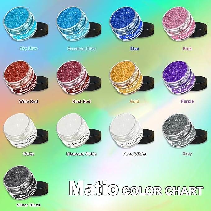 Matio Sky Blue Mica Powder for Epoxy Resin, 1.8oz/ 50g Pearlescent Effect Mica Powder Natural Color Pigment for Soap Making, Bath Bomb, Candle Dye, Resin Craft, Paint, Nails Art, Jewelry,Slime Pigment