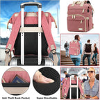 Crochet Backpack,Knitting Bag Backpack Yarn Storage Organizer Travel Crochet Bag with USB Charging Port,Yarn Storage Tote Bag Yarn Holder Case for Knitting Needles,Crochet Hooks,Crochet Accessories