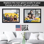 Non-Glare Acrylic Replacement Plexiglass for 11x15 Picture Frame, Replacement Glass for 11x15 Photo Frame, UV-Resistant Non-Glare Acrylic Cover Sheet