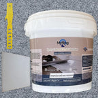 Epoxy Colored Sand Floor Paint, Epoxy Floor Paint High Gloss Marble Effect Coating for Indoor and Outdoor, Wear-resistant and non-slip Self-leveling Coating Gray 35OZ(1KG)