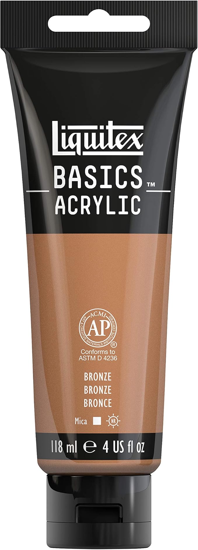 Liquitex BASICS Acrylic Paint, 118ml (4-oz) Tube, Bronze