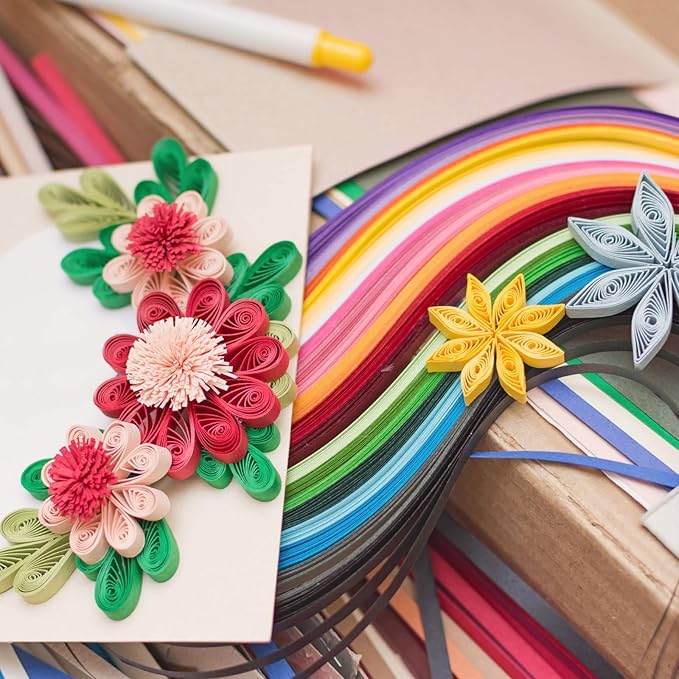 PATIKIL Quilling Strips Paper 600pcs 1.5mm 39cm Origami Paper Quilling Kits for Art DIY Hand Craft Christmas, Light Green