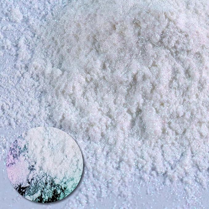 Ceya Chameleon Mica Powder, 1.8oz/ 50g Aurora Chrome Nail Powder, Cosmetic Grade Pearlescent Effect Color Shift Pigment for Epoxy Resin, Makeup, Nail Polish, Soap Dye, Candle Making, Craft,Slime,Paint