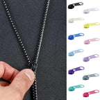 DOITEM 72Pcs Zipper Repair Kit - 5# Zipper Pull Rescue Kit for Clothing, Jackets, Purses, Luggage, Backpacks (12 Colors)