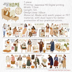 WT Pre-Cut Planner's Day 1 PET Tape, Single Roll, Original Designs, Waterproof Decorative Masking Tape for Journals, Planners, Scrapbooking, DIY Paper Projects