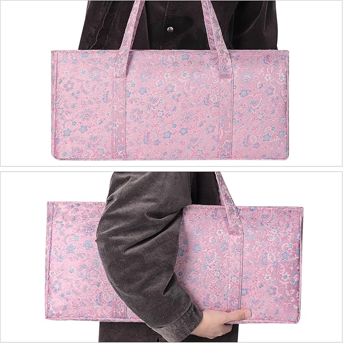 American Mahjong Game Set, 166 Pink Tiles, Pink Bag and Entire Accessories, 4 All-in-One Rack/Pushers, Mahjong Tiles Set