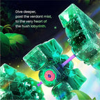 GAN 15 Maglev EmeraldoX Summer Limited Edition, Speed Cube 3x3 Magnetic Speedcube Ultra-Lightweight (Under 60g) Brain Teasers Puzzle Fidget Toy for Kids Adults, Latest Flagship
