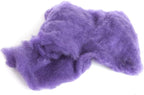 Desert Breeze Distributing Maori Wool Carded Batting, 100% Natural New Zealand Wool Made by DHG in Italy for Needle Felting, 3.5 OZ, 27 Micron, Color Violet