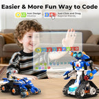 STEM Robot Toy 6-in-1 Robot Building Kit for Boys Age 8-12, APP Remote Control STEM Coding Toys, Educational Robotics Gifts for Boys Girls Kids Ages 7 8 9 10 11 12 (480 Pieces)