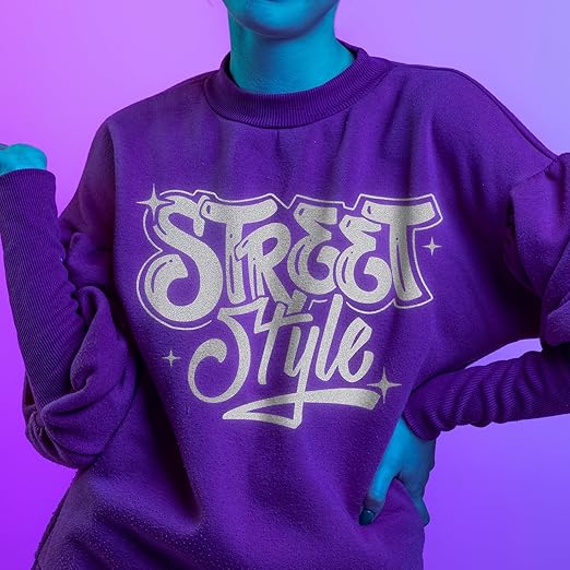 GIRAFVINYL Black Reflective Vinyl - 12" x 7' Iron on HTV for T-Shirt, Easy to Weed Heat Transfer Vinyl