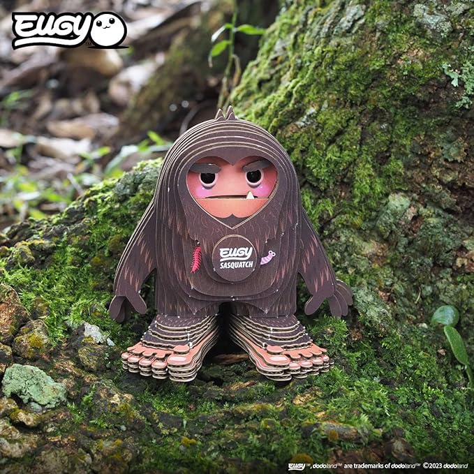 Eugy Sasquatch 3D Puzzle - 31 Piece Eco-Friendly Educational Toy Puzzle for Boys, Girls & Kids Ages 6+