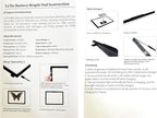 Wireless Rechargeable A4 LED Light Pad w/Built-in Riser Stands, 6 Levels of Brightness, Evenly Illuminated Light Box for Tracing and Weeding Vinyl, Slim and Lightweight Diamond Painting Light Board