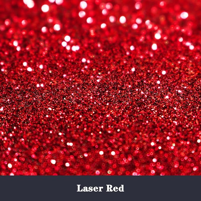 DIY Glitter for Epoxy Resin Crafts, Nail Art Earrings & More (Laser Red, 260g)