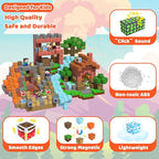 Magnetic Blocks, 150PCS Magnetic Building Blocks, Stacking Magnets for Kids, Sensory Toy for STEM Constructions Magnet Blocks for Boys Girls Age 3+, Christmas Birthday Gifts