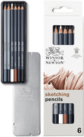 Winsor & Newton Studio Collection Artist Pencils, Sketching Pencils, Set of 6